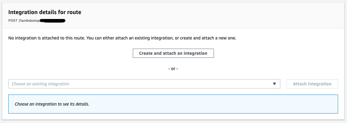 11 - Create a new lambda integration on API Gateway